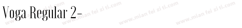 Voga Regular 2字体转换